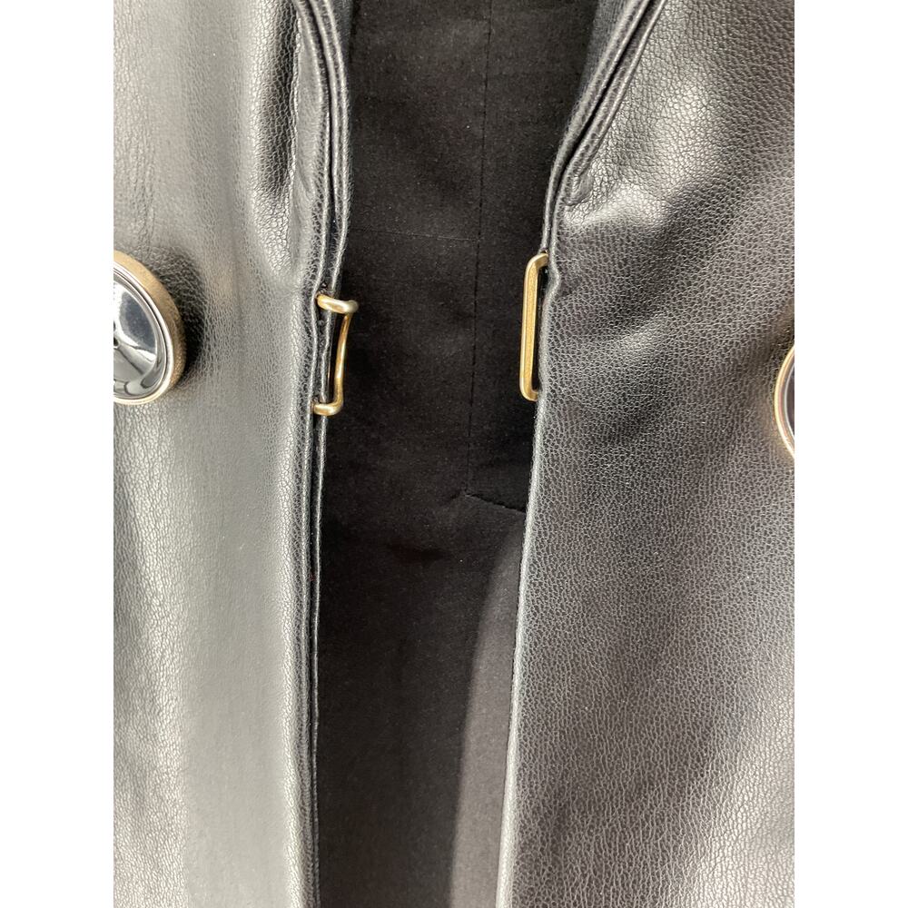Veronica Beard Vegan Leather Black Beacon Blazer Size 0 - Picture 7 of 7